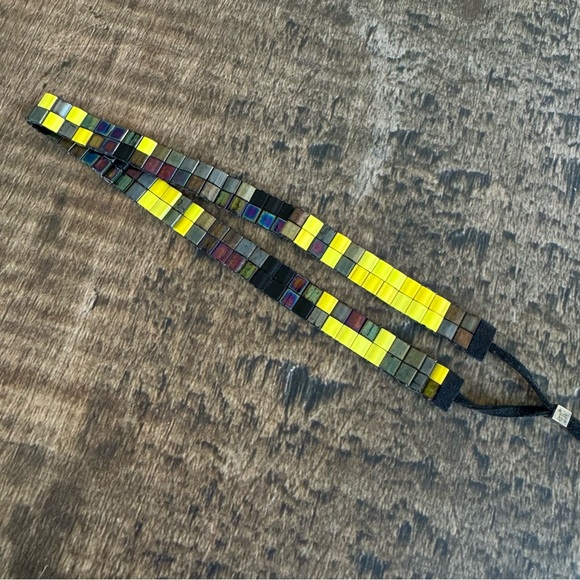 Julie Rofman Handwoven Glass Tile Beaded Bracelet - Picture 4 of 7